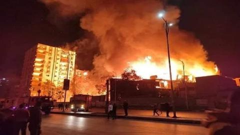 ولعت تاني.. تطور مثير في حريق أستوديو الأهرام